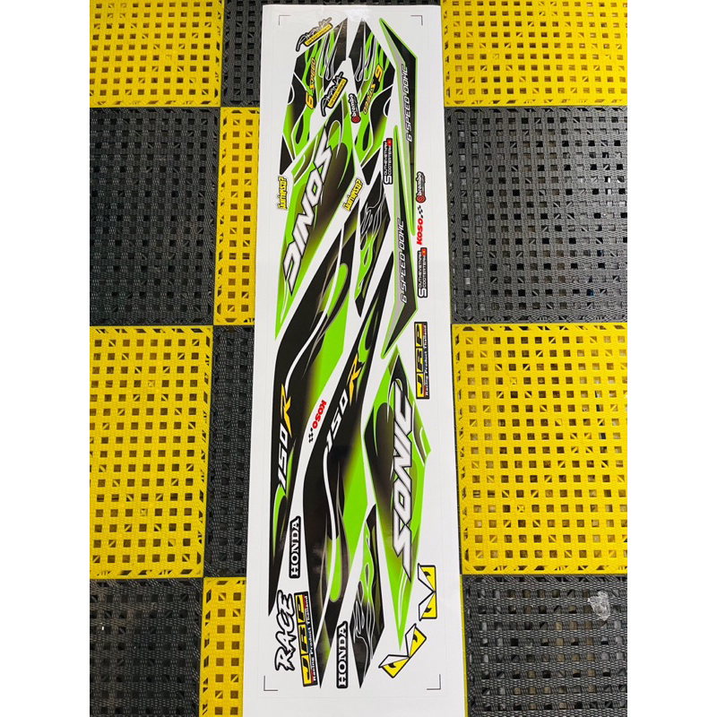 Tem sonic xanh đen tem đẹp