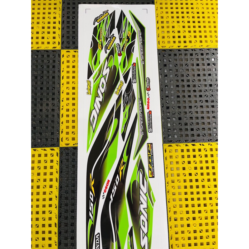 Tem sonic xanh đen tem đẹp