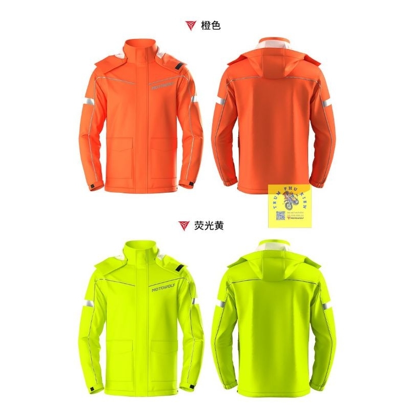Áo mưa bộ Motowolf V2  Chính Hãng