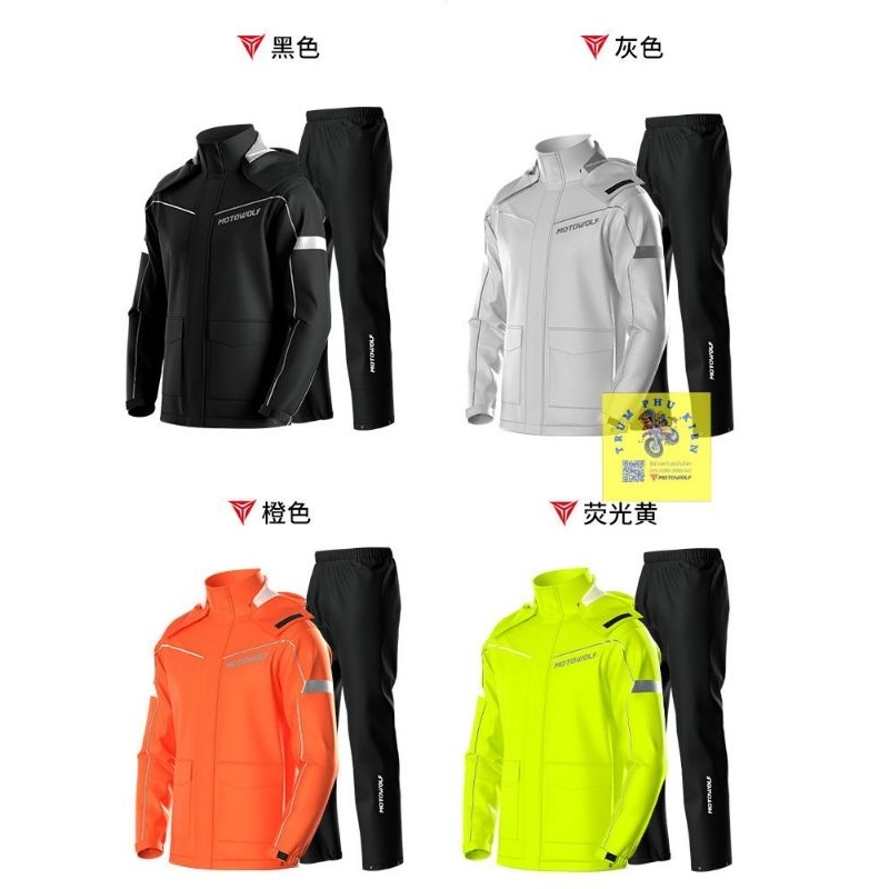 Áo mưa bộ Motowolf V2  Chính Hãng