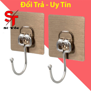 Set 5 Móc Dán Tường Inox Chịu Lực HàngLoại 1 Chất Lượng Cao Tiện Dụng Cho Nhà Tắm Nhà Bếp