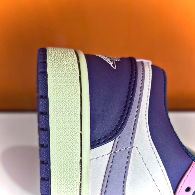 Giày Sneaker Jordan 1 Low “Pink Pastel” Đế Icy | Best Quality Bo Viền