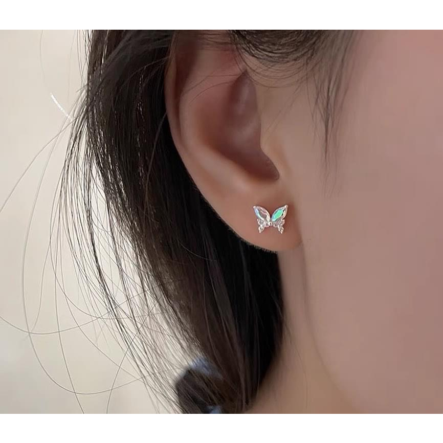 1 Chiếc bông tai thép tế galaxy đính đá link 5