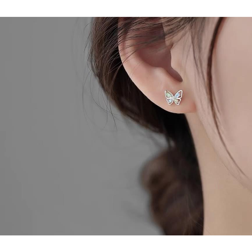 1 Chiếc bông tai thép tế galaxy đính đá link 5