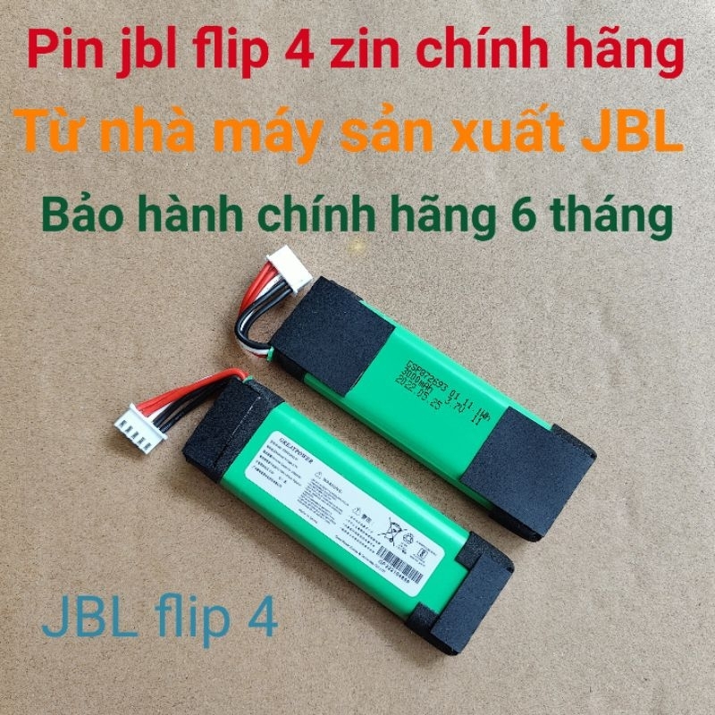 Pin jbl flip 4 zin chính hãng jbl bảo hành 6 tháng chính hãng
