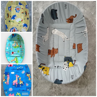 Nệm lót nôi tre cho BÉ free size (85x55) (90x60) (100x65) . Nệm thun lạnh và cotton