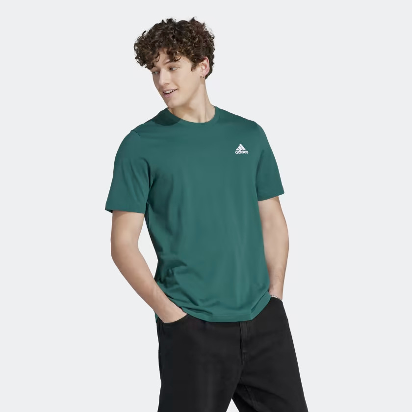 Áo Thun thể thao nam Essentials Single Jersey Logo T-Shirt làm từ 100% coton thấm hút mồ hôi, dễ dàng vận đông#AR