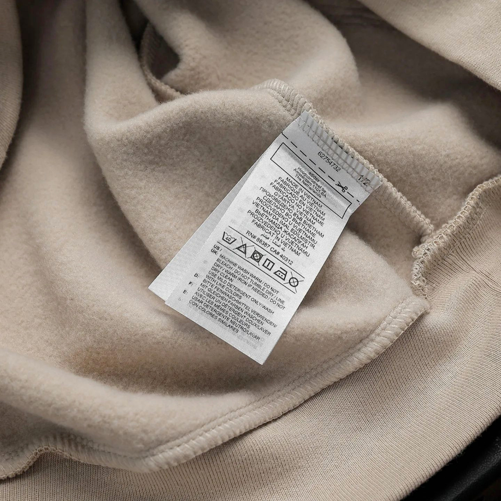 Áo khoác chui đầu Lounge Fleece Hoodie - màu Beige Chính Hãng làm từ chất thun nỉ bông, co giản , dày dặn#Ariesso