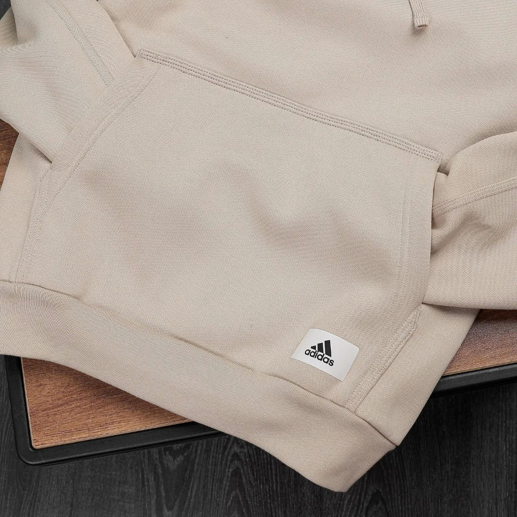 Áo khoác chui đầu Lounge Fleece Hoodie - màu Beige Chính Hãng làm từ chất thun nỉ bông, co giản , dày dặn#Ariesso