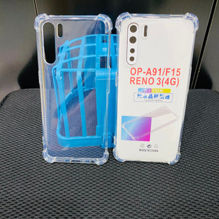 Ốp lưng chống sốc cho Oppo A91/ Reno 3 trong suốt dày dặn, cao cấp, bo 4 góc