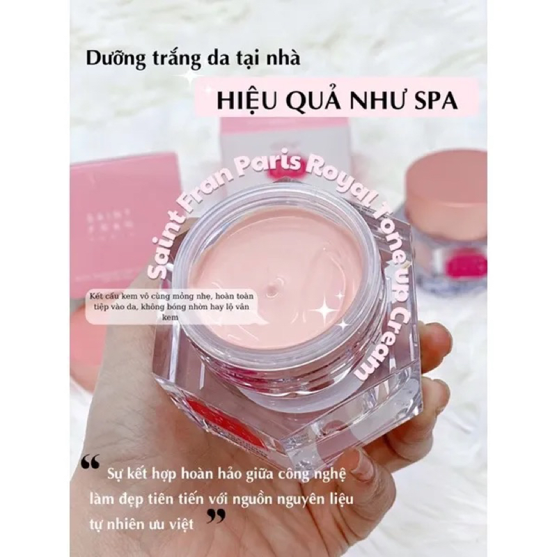Kem Dưỡng Da Nâng Tone Saint Fran Paris Royal Blending Tone Up Cream 50ml