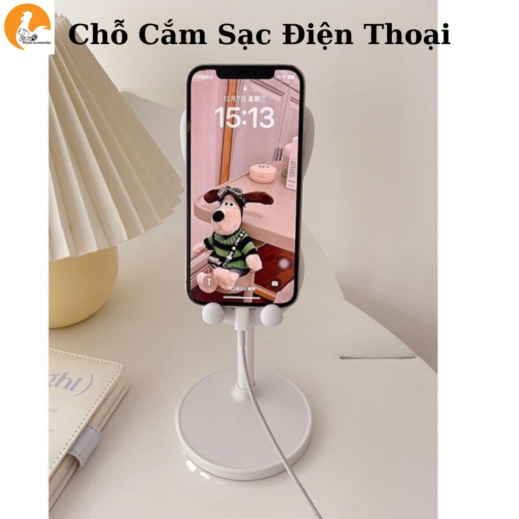 Giá Đỡ Điện Thoại Để Bàn Tai Thỏ,Kệ Máy Tính Bảng Chắc Chắn Chất Liệu Nhựa ABS Silicon Cao Cấp Hello