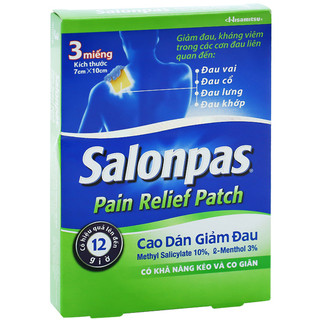 Miếng dán Salonpas màu da - Hộp 3 miếng / 5 miếng - Hisamitsu