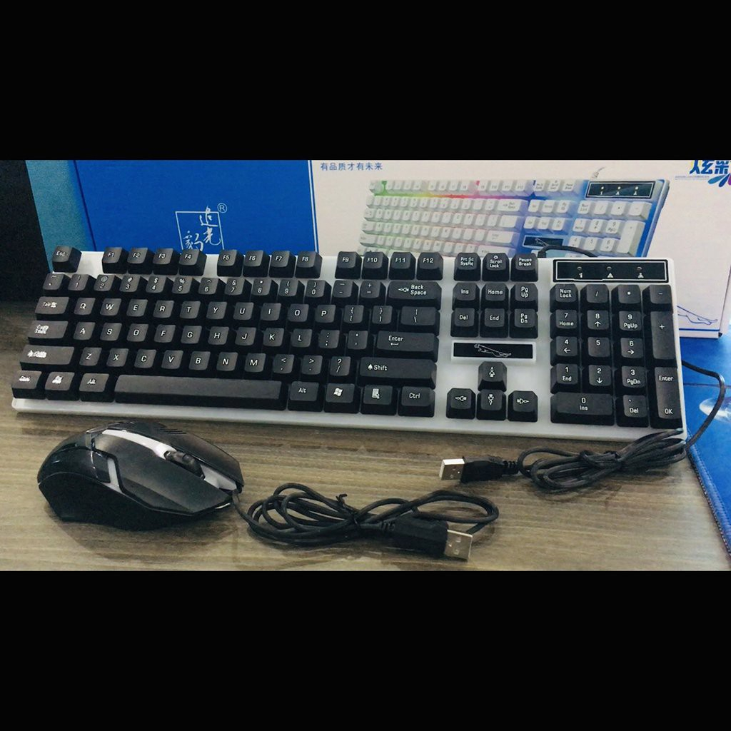 Bộ bàn phím chuột led G21 chuyên game phím Led 7 màu hàng siêu nét.