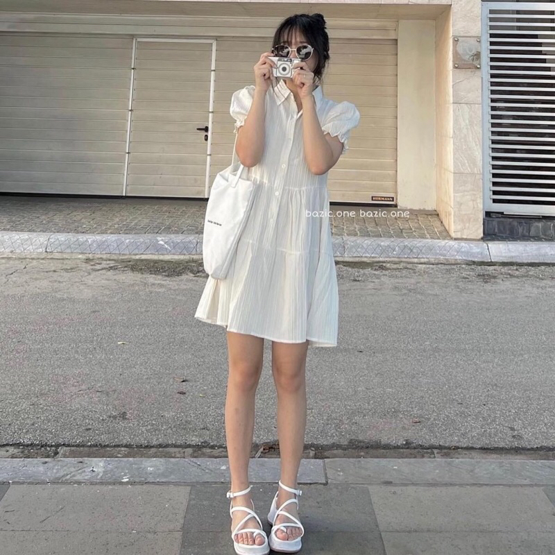 Đầm sơ mi shop xả lỗ