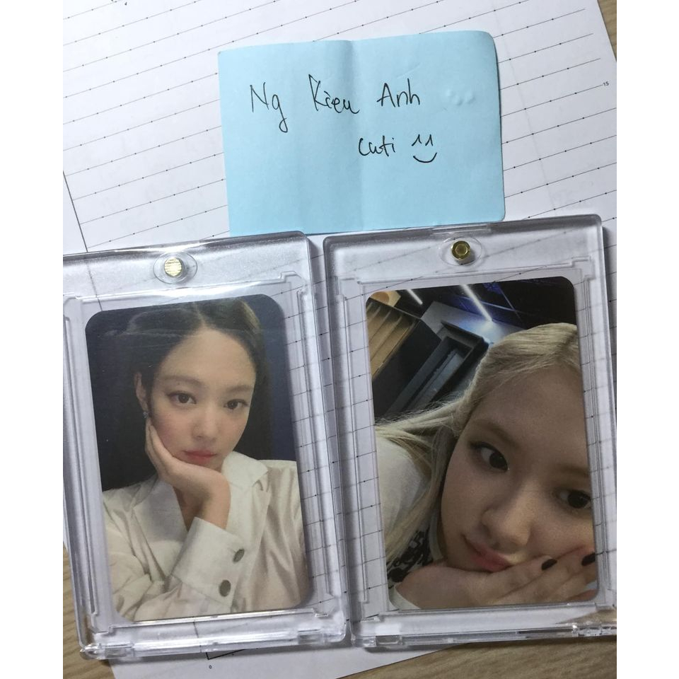 Set card Jennie, Jisoo off siêu hiếm, có vài cái trên thế giới+ free gói+ quà+khung card