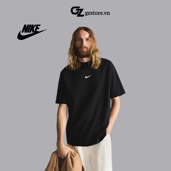 Áo thun NIke unisex thời trang basic tee phông trơn nam nữ tay lỡ oversize form rộng -Gzstore.vn