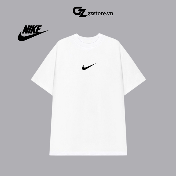 Áo thun NIke unisex thời trang basic tee phông trơn nam nữ tay lỡ oversize form rộng -Gzstore.vn