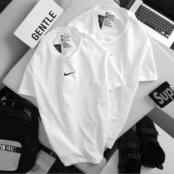 Áo thun NIke unisex thời trang basic tee phông trơn nam nữ tay lỡ oversize form rộng -Gzstore.vn