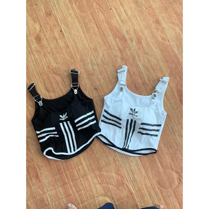 Áo Dây Bản Phối KhoenCroptop Viền Sọc ADIDAST