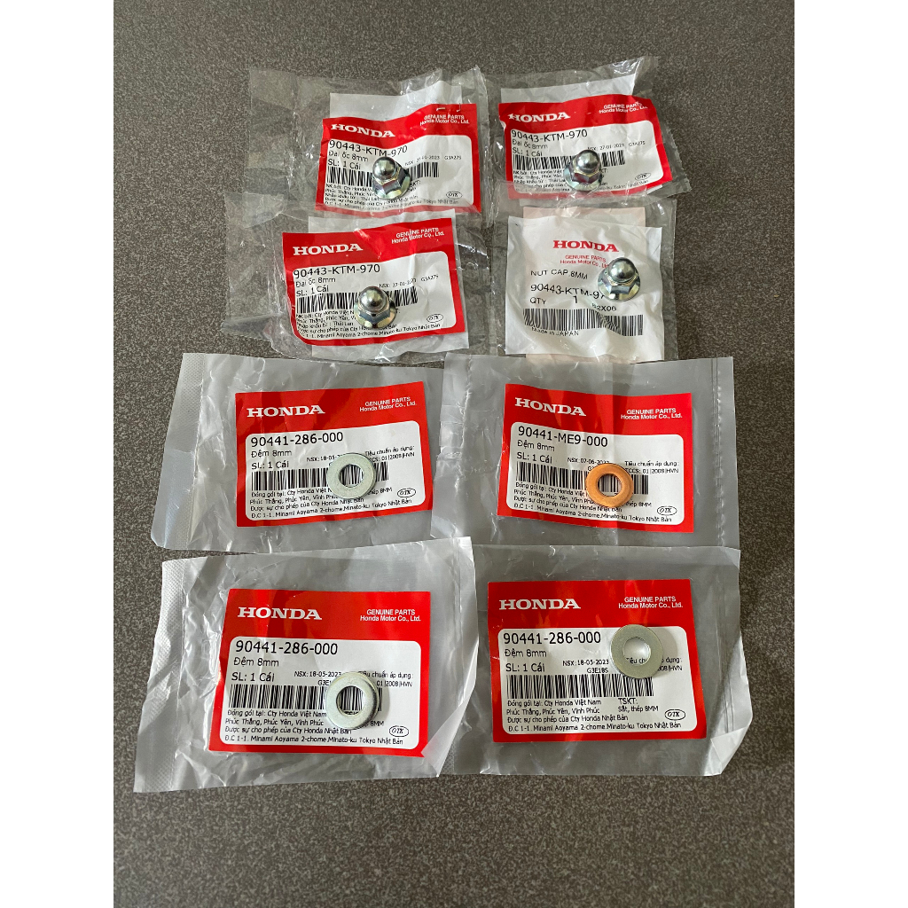 ốc đầu bò long đền đầu bò xe futue 125 chính hãng 90443KTM970 90441286000 90441ME9000