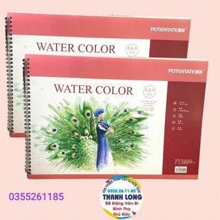 Hckt - sổ vẽ màu nước potentate 200gsm khô a3 - vân rough