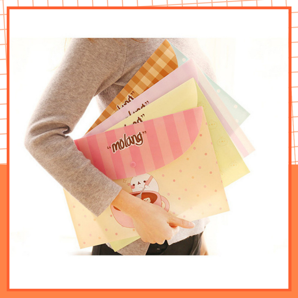 Túi Đựng Tài Liệu A4, Bìa Sơ Mi, Bìa Hồ Sơ Hoạ Tiết Dễ Thương Phong Cách Hàn Quốc
