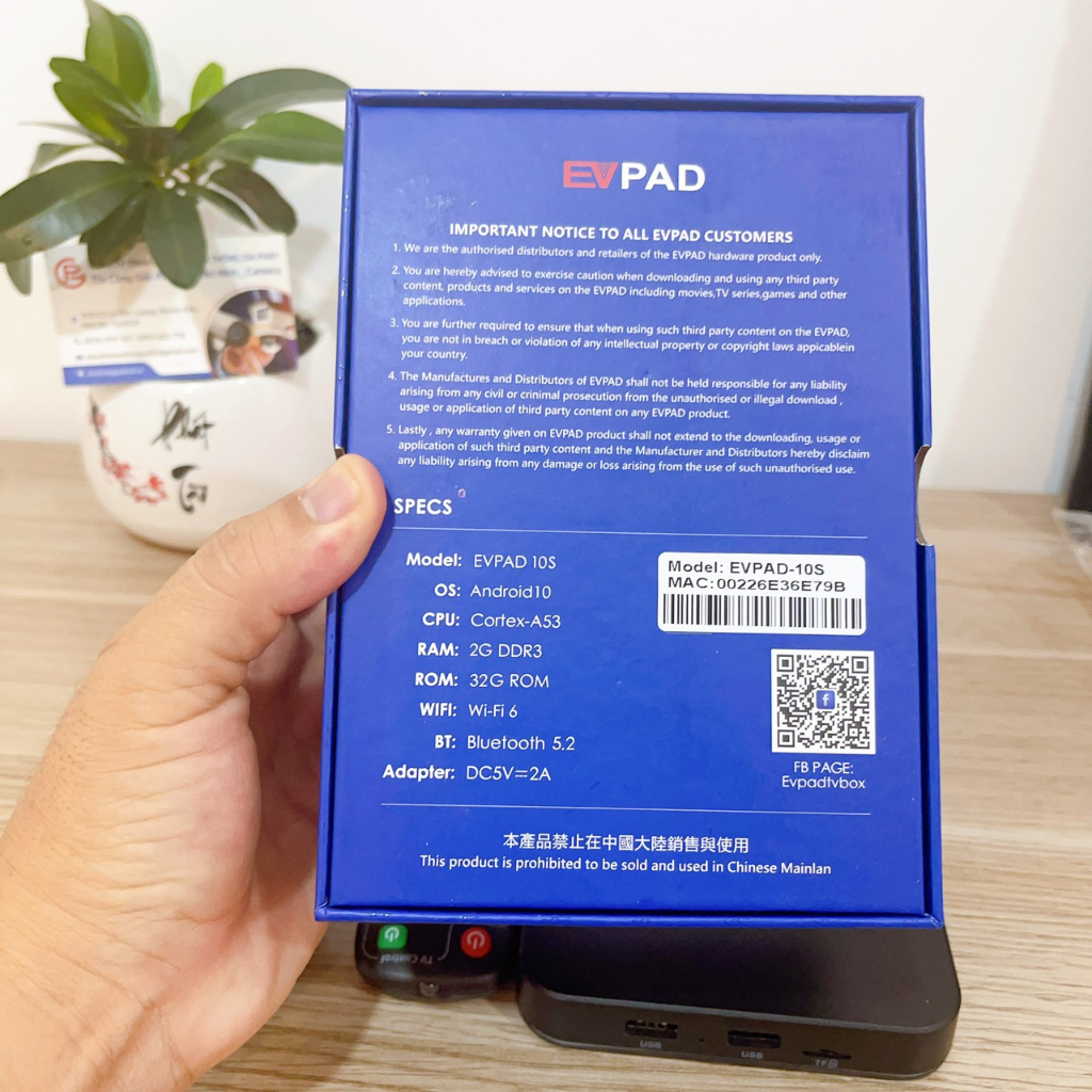 Evpad 5S, Evpad 6S, Evpad 10s Ram 2G/32G Chuyên Xem Phim, Truyền Hình Quốc Tế Chính Hãng Bão Hành 24 Tháng.