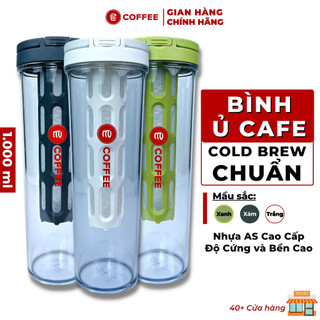 Bình pha ủ cafe COLD BREW (cà phê ủ lạnh) chất liệu nhựa nguyên sinh bền bỉ 1000ml từ Lifeup ECoffee