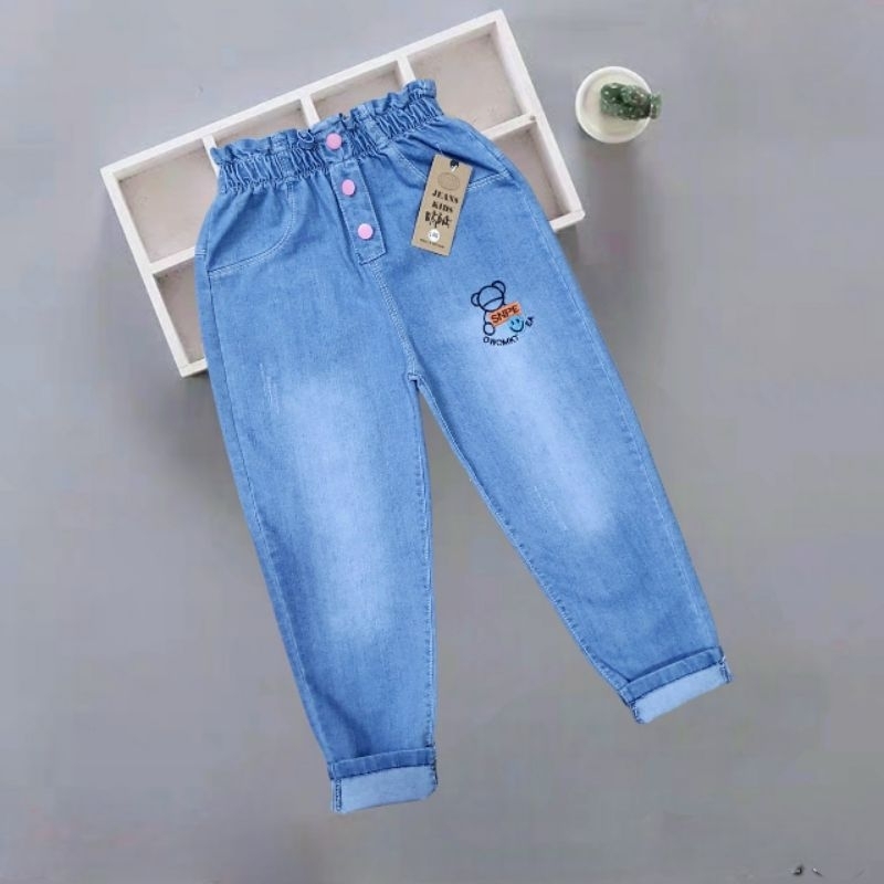 Quần jeans bé gái sz 18-55kg , quần bò dài bé gái chất jeans mềm co giãn