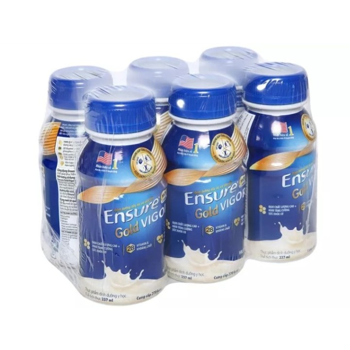 Thùng 24 chai sữa ensure Gold Vigor 237ml date 8/2024