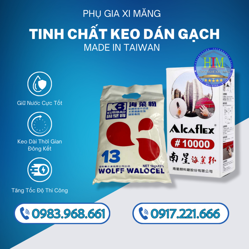 PHỤ GIA KEO DÁN GẠCH ỐP LÁT | BỘT HẢI CHAI ĐÀI LOAN | SIÊU DÍNH SIÊU TIẾT KIỆM CAM KẾT 100% KHÔNG ỘP GẠCH