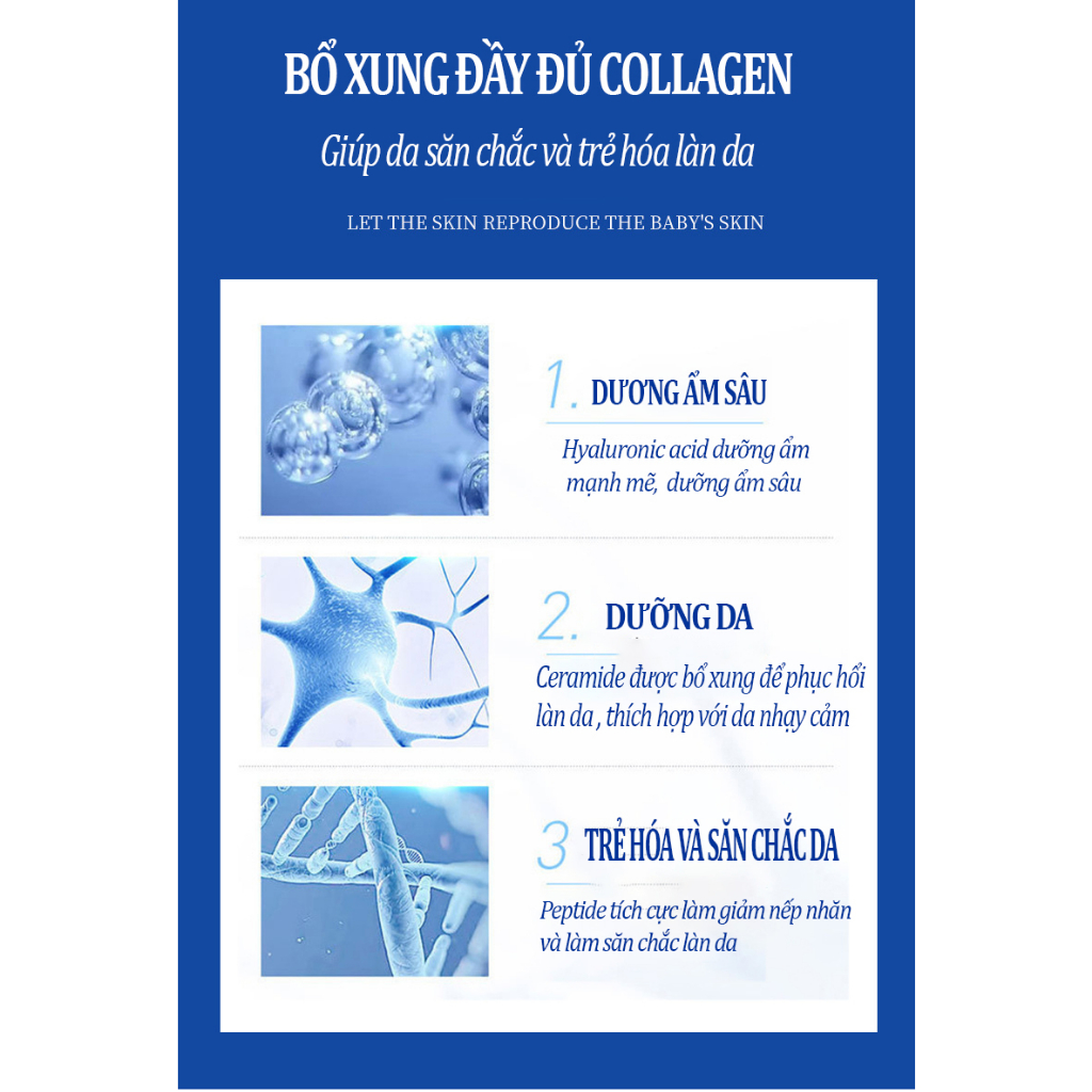 Mặt Nạ Collagen Rong Biển Trong Suốt Khóa Nước Dưỡng Ẩm Làm mờ nếp nhăn trẻ hóa làn da , mặt nạ giấy  M14