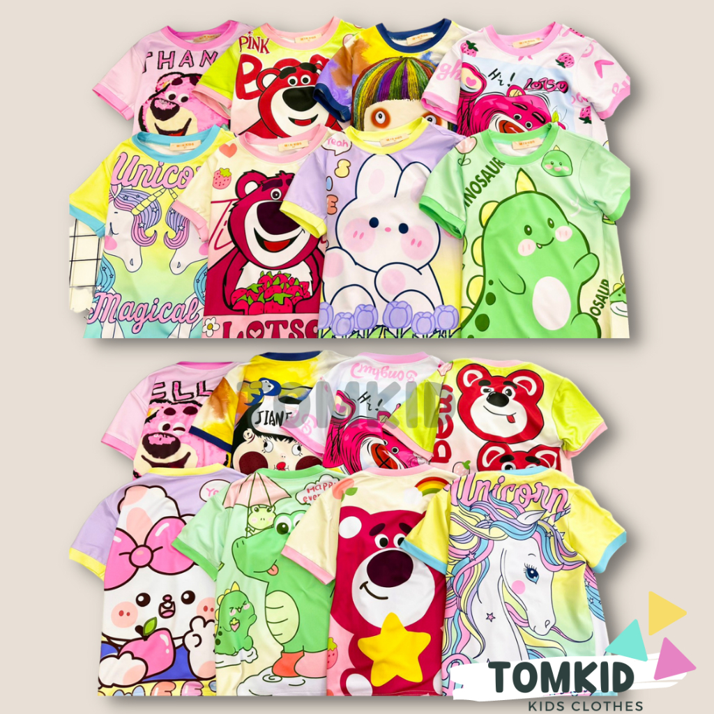 Đồ bộ cho bé gái đồ dài cho bé gái thun lạnh chính phẩm loại 1 co giãn không nhão vải 10-40kg Tomkids