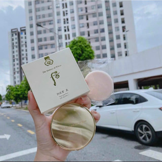 Phấn phủ dạng nén Whoo vàng Two Way Pact 13g (tone 1 + tone 2)