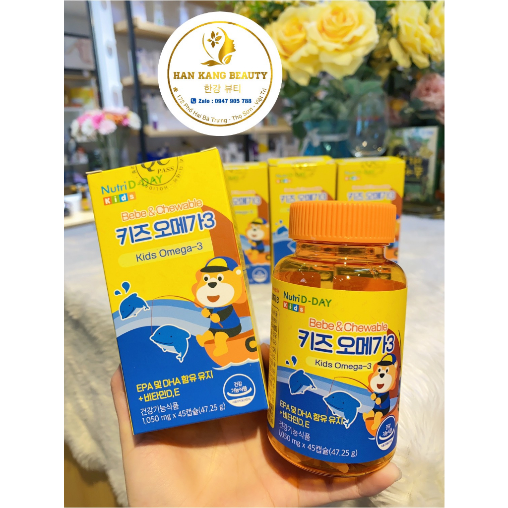 Omega 3 Nutri D-day baby kids 45 viên cho bé