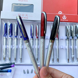 [TẶNG KHẮC TÊN] Bút Máy Luyện Viết Chữ Đẹp Thầy Ánh 08, Bút Mực Nét Thanh Đậm Có Piston Bơm Mực