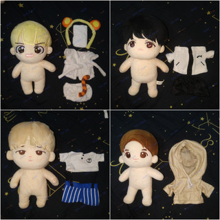 Bts doll búp bê vải kèm quần áo v jin suga jimin