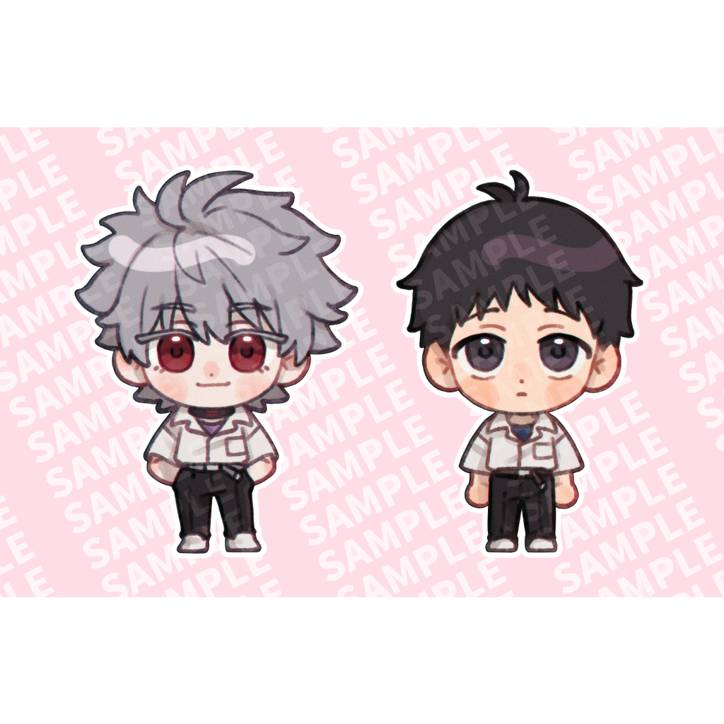 Mô hình/Standee mini cặp đôi KawoShin Evangelion đáng iu