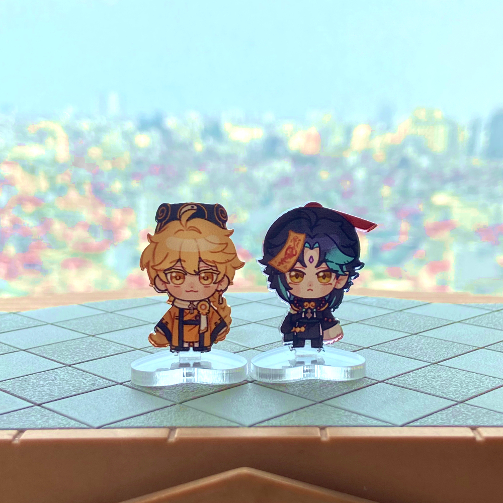 Mô hình/Standee mini cặp đôi XiaoAether AU Cương thi x Đạo sĩ đáng iu