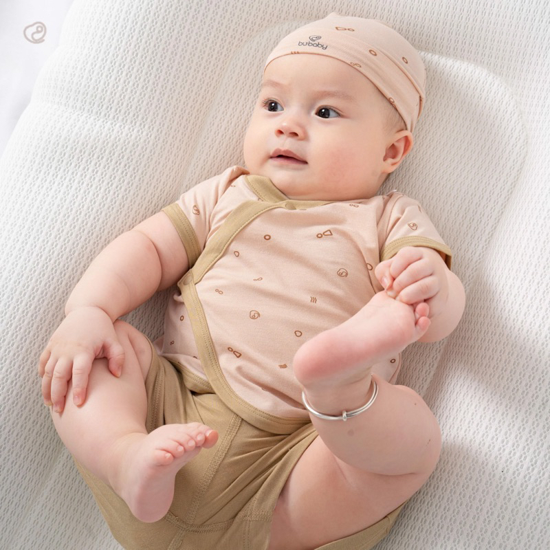 Bộ ngắn tay sơ sinh cho bé trai bé gái hãng bubaby