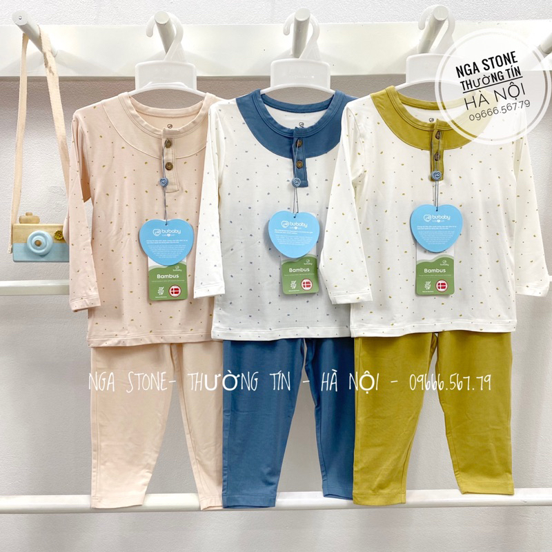 Bộ quần áo dài cho bé trai bé gái hãng bubaby