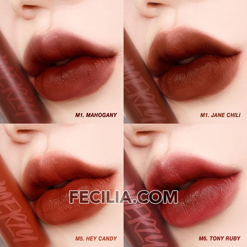 Son kem lì Merzy V6 Xanh Lá The First Velvet Tint Green Edition - Bom Beauty VN phân phối chính hãng