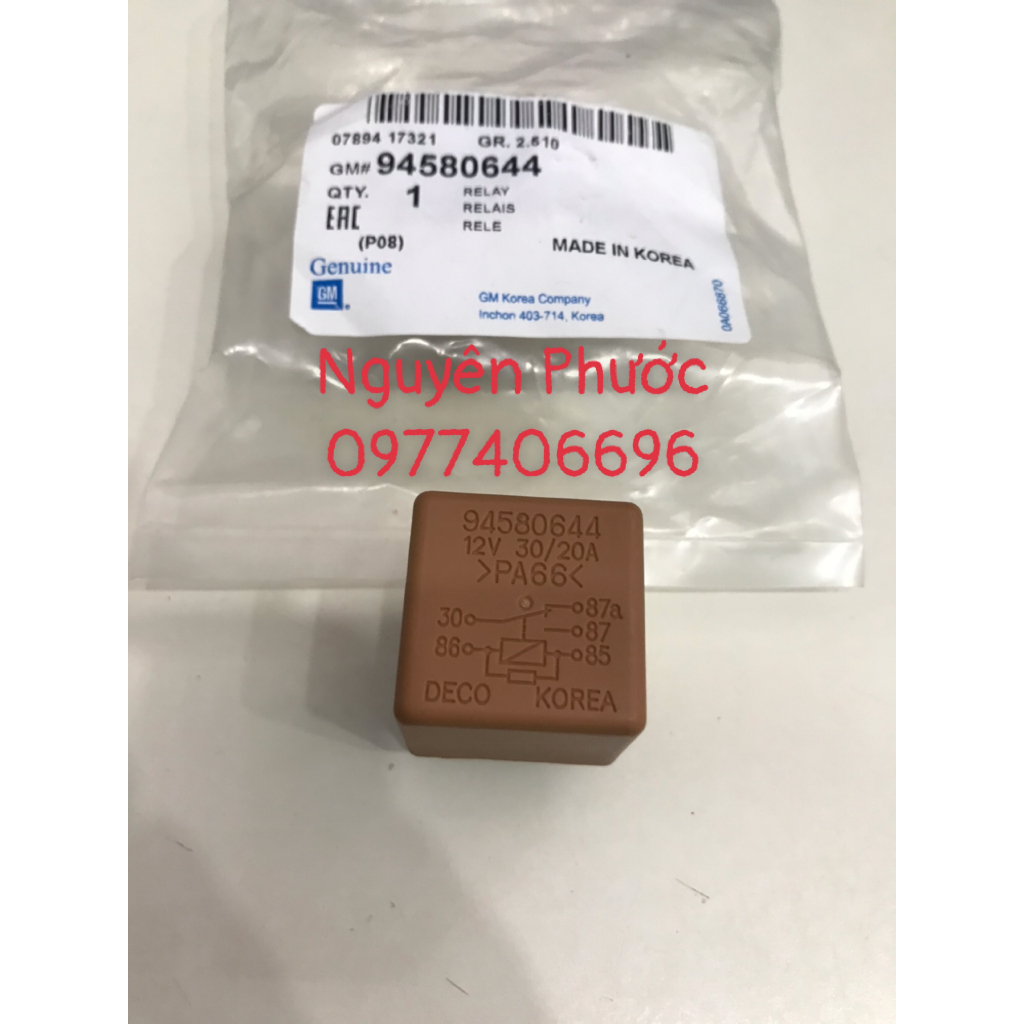 Role 5 chân  LACETTI EX/ LANOS/ NUBIRA/ CAPTIVAL/MAGNUS... Hàng xịn GM chính hãng