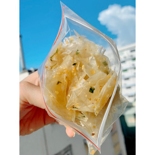 Bánh tráng dẻo mỡ hành tỏi phi nhà làm