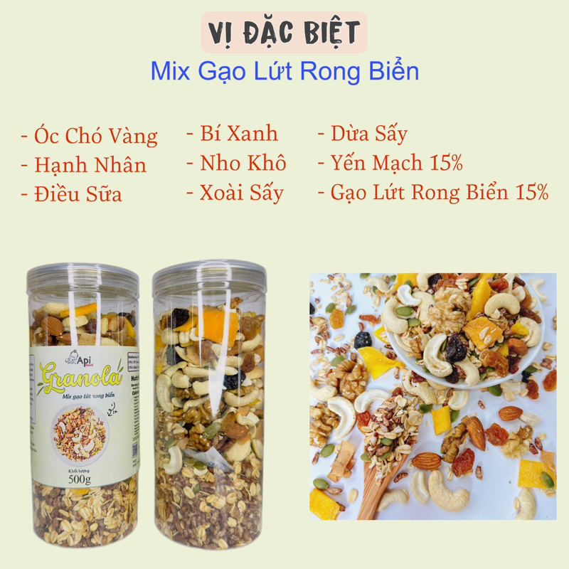 Ngũ Cốc Dinh Dưỡng Granola 30% Yến Mạch 2kg - 4 Vị