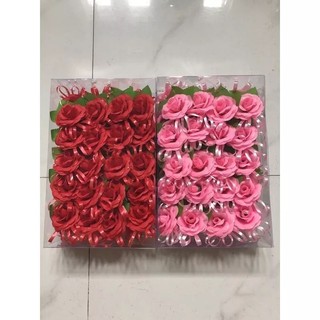 Combo 10 hộp hoa cài áo vu lan, hội nghị, đám cưới