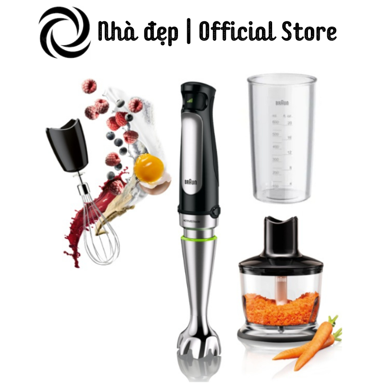 Máy Xay Cầm Tay Braun MQ7035X / MQ7045X  / MQ7000 / MQ9147, Máy Xay Đồ Ăn Dặm Cho Bé, Made in Romani