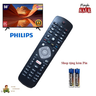 Remote Điều khiển tivi Philips LED/LCD/Smart TV- Hàng loại tốt Tặng kèm Pin