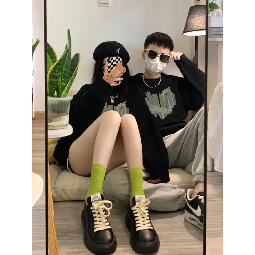 Áo sweater nam nữ mặc đôi tặng người yêu vải nỉ bông cotton deliz form rộng ulzzang hàn quốc Bunny